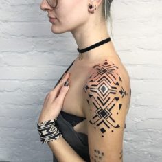 abstract tattoo geometric