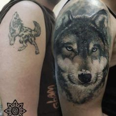 tattoo cobertura lobo tatuagem