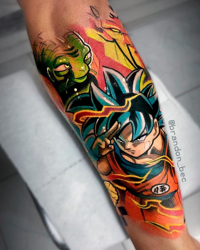 dragon ball z tattoo tatuagem goku