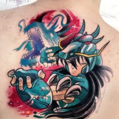 tatuagem cavaleiros do zodiaco shiryu tattoo