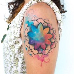 tatuagem mandala galatica mandah