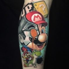 tatoo tatuagem game super mario