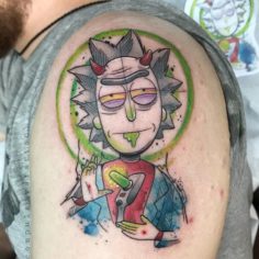 tattoo tatuagem desenho rick and morty