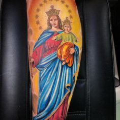 tattoo tatuagem nossa senhora auxiliadora