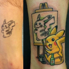 tattoo tatuagem pikachu