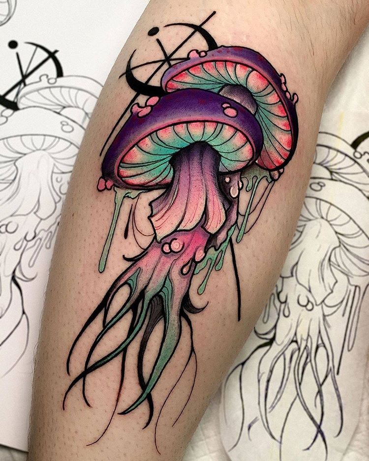 tattoo tatuagem cogumelos