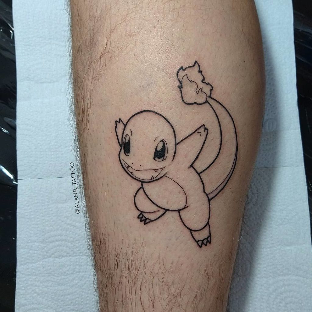 charmander pokemon tatuagem