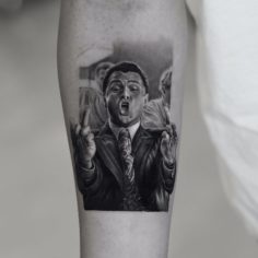 lobo de wall street tattoo