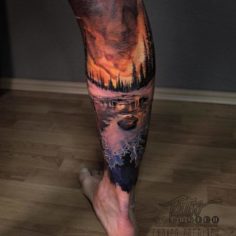 tatuagem paisagem