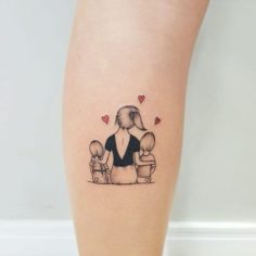 tatuagem mae e filhos