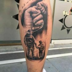 tatuagem pai e filho