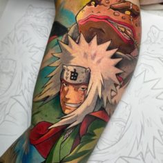 Jiraiya naruto anime tattoo