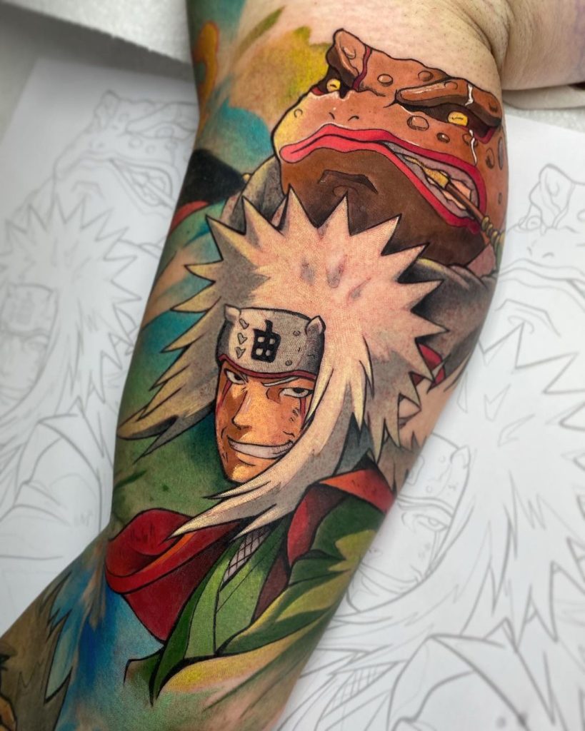 Jiraiya naruto anime tattoo