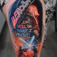 Qui Gon star wars tattoo