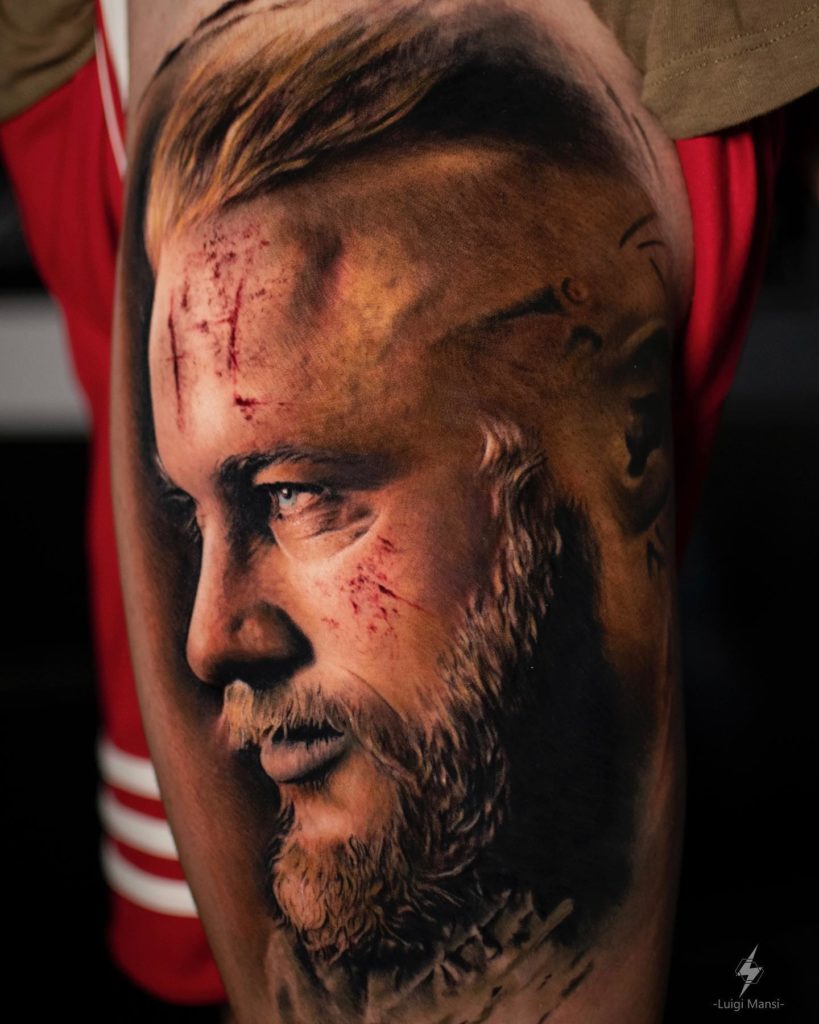 Ragnar Lodbrok vikings tattoo