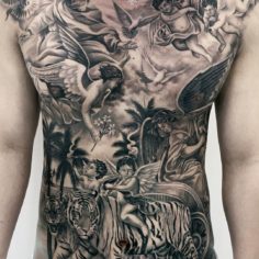 angels and tigers tattoo