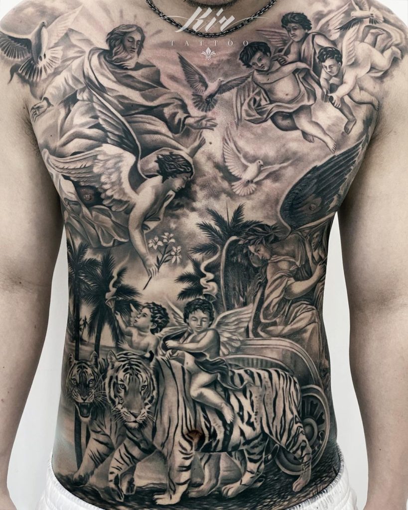 angels and tigers tattoo