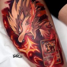 arcanine pokemon tattoo