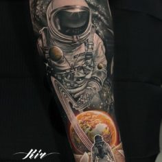 astronaut tattoo