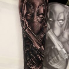 deadpool marvel tattoo
