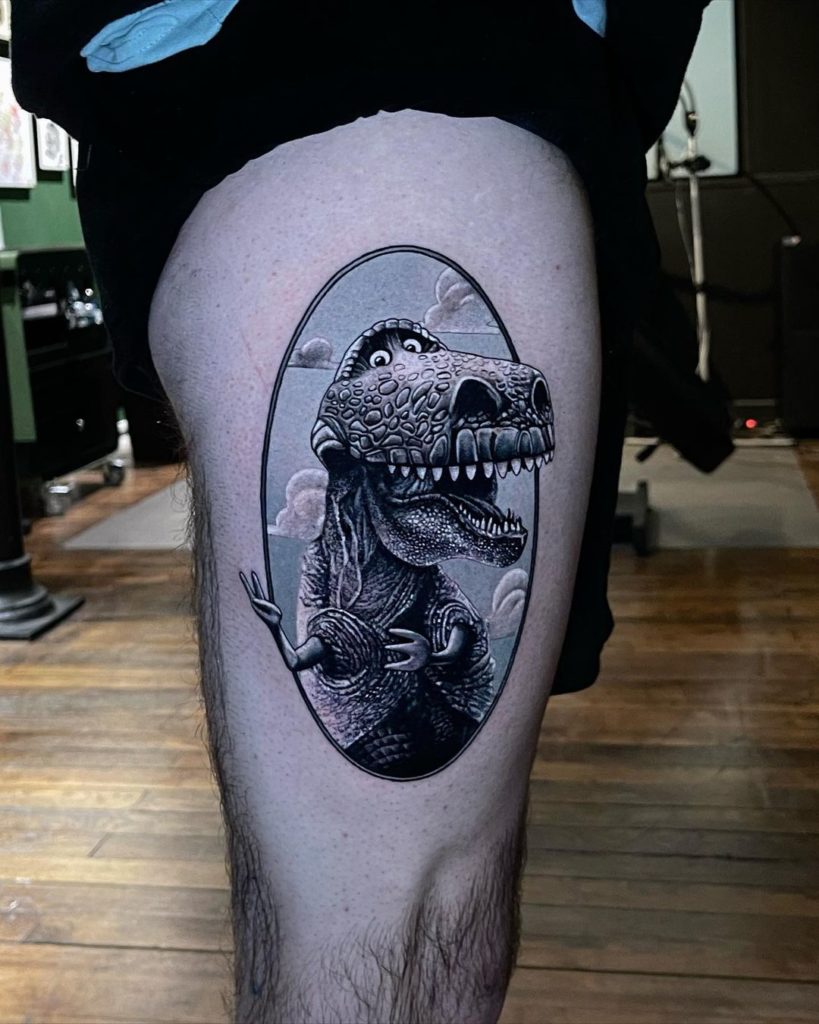 dino toy story tattoo