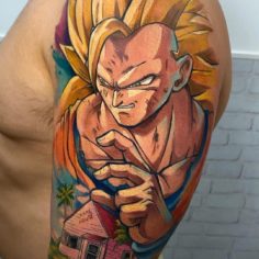 goku sayajin tattoo