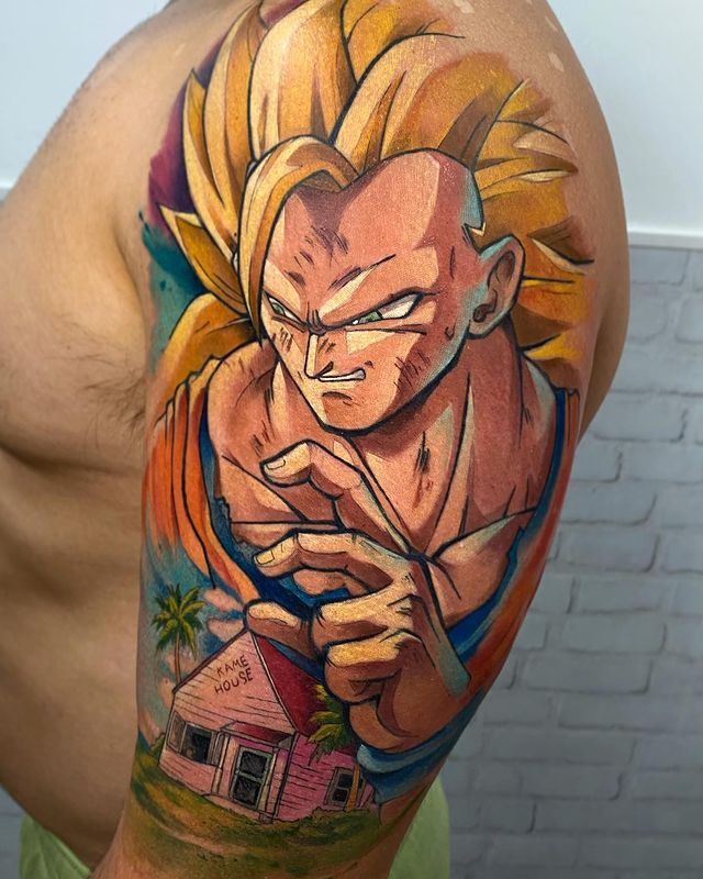 goku sayajin tattoo