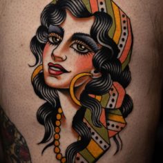 gypsy oldschool tattoo