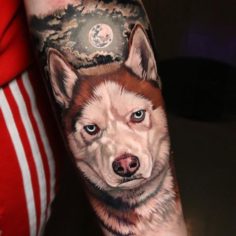 husky tattoo