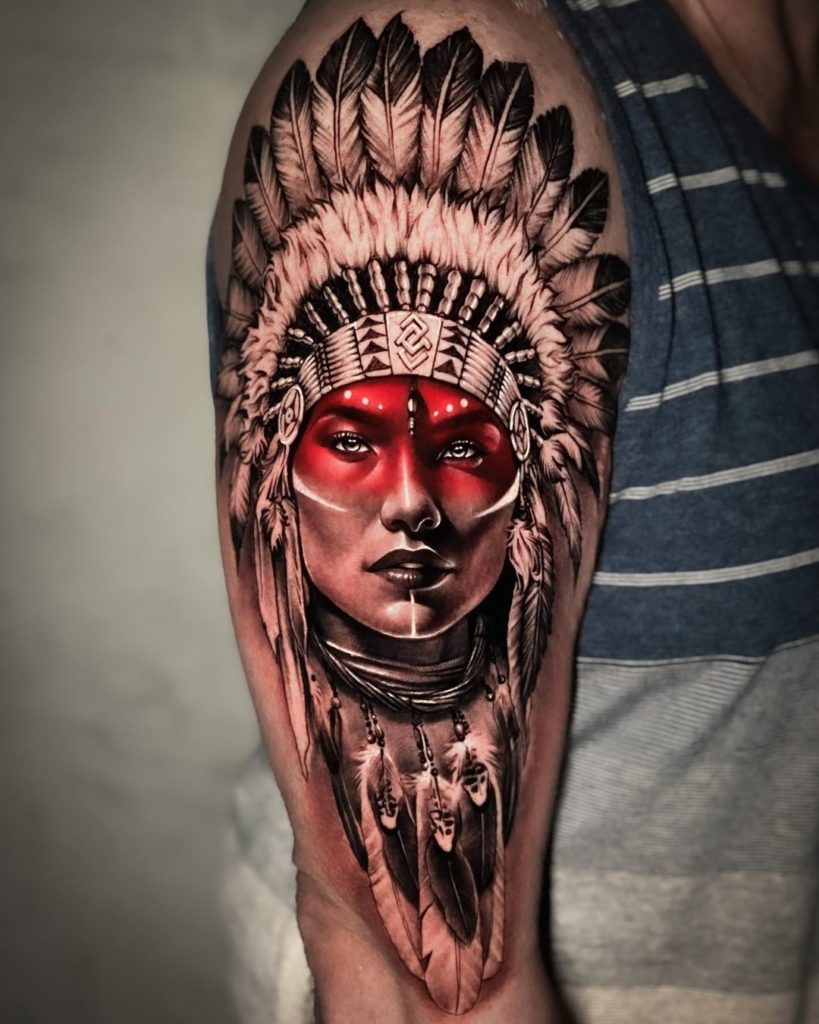 india guerreira tattoo