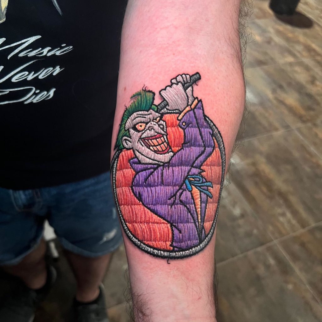 joker patch tattoo