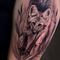 lobo guara tatuagem