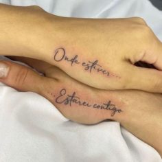 onde estiver estarei contigo tatuagem