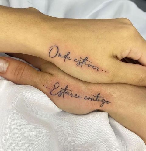 onde estiver estarei contigo tatuagem