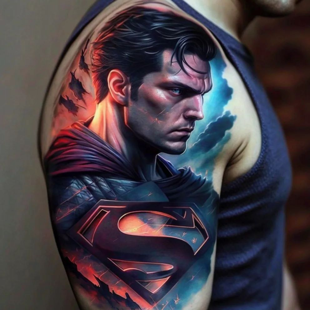 superman tattoo