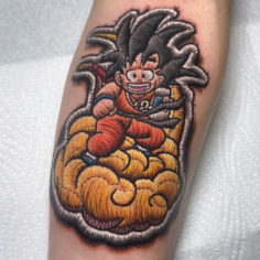 tatuagem goku patch tattoo