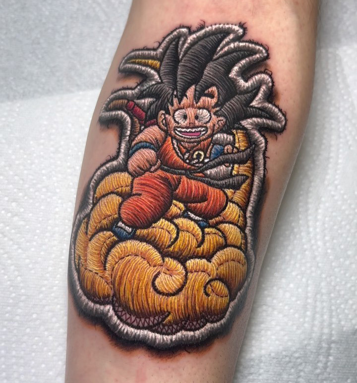 tatuagem goku patch tattoo