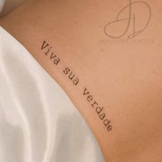 viva sua verdade tatuagem