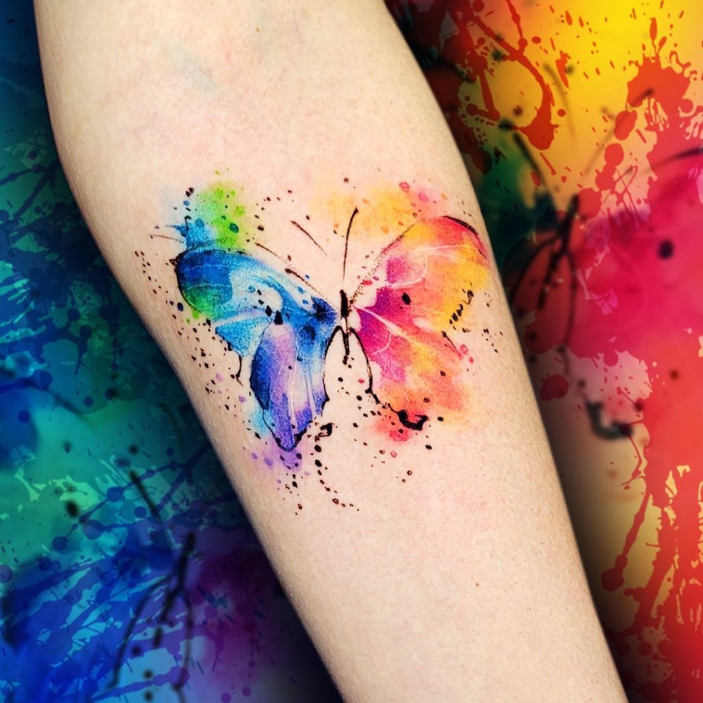 borboleta sketch tattoo