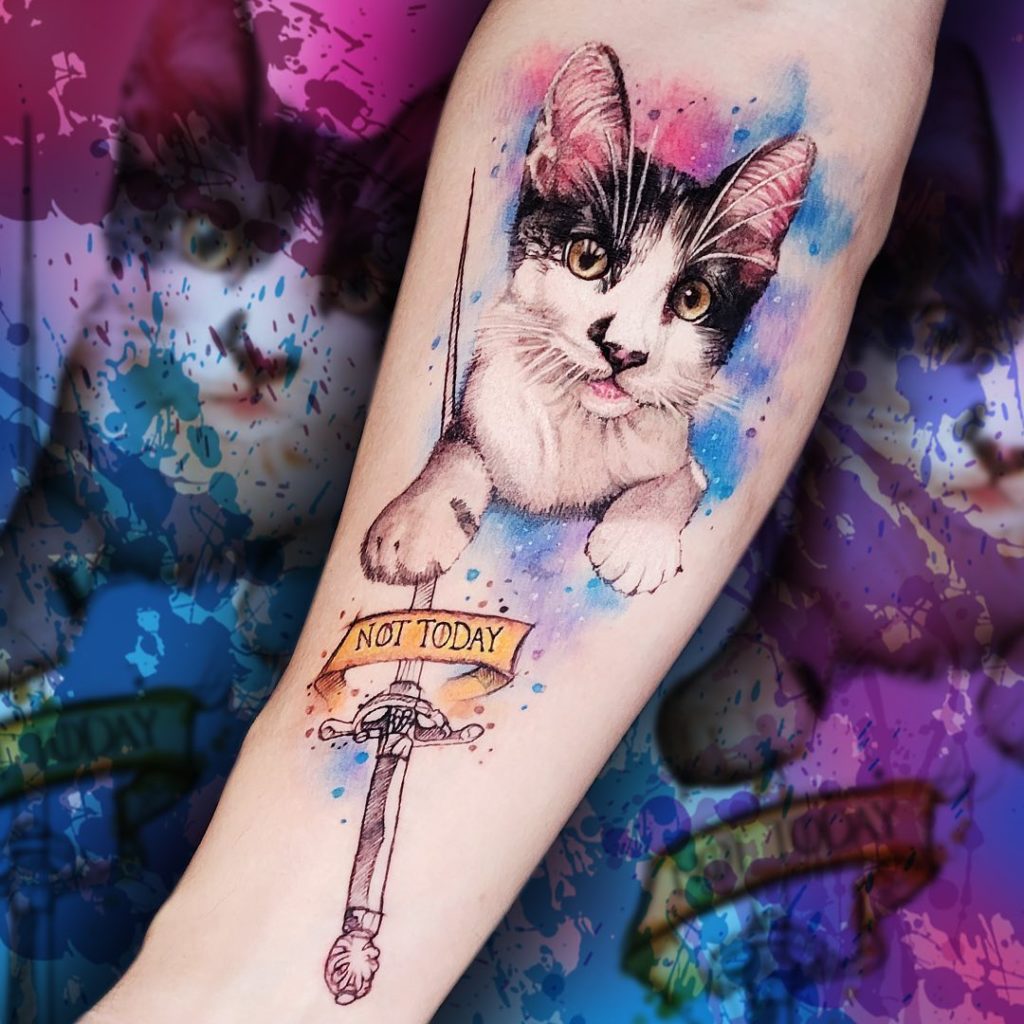 cat pet tatuagem